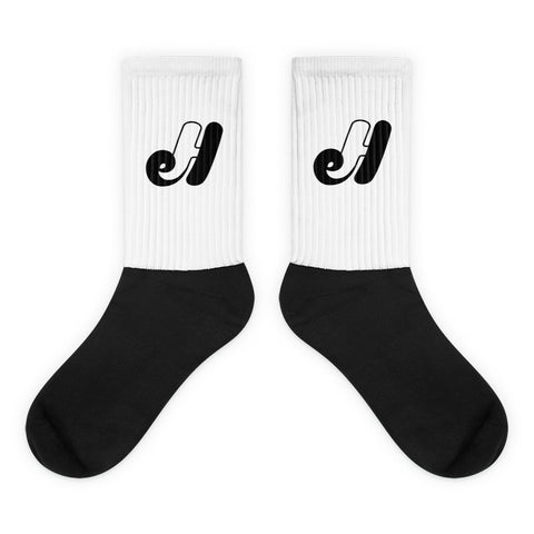 Embrace Haiti black and white Socks