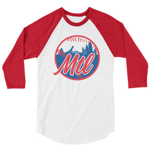MTL City 3/4 sleeve raglan shirt