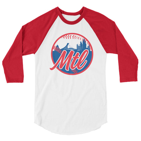 MTL City 3/4 sleeve raglan shirt